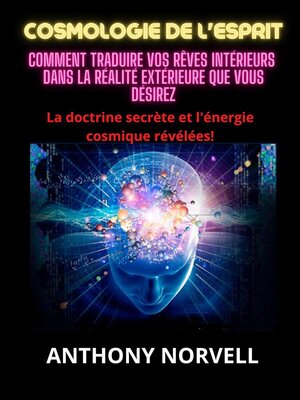 cover image of Cosmologie de l'Esprit (Traduit)
